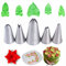 BLUGUL Foglia Decorazione Torte Set, 5 Pezzi Ugello, Decorative Accessori per Torte, Cupcakes, Pasta di Zucchero, Foglia