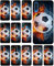KX-Mobile Hülle für iPhone 6 / 6s Handyhülle Motiv 1152 Fußball Fussball Weiß Schwarz Orange Premium Silikonhülle SchutzHülle Softcase HandyCover Handyhülle für iPhone 6 / 6s Hülle