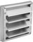 Nicoone Dryer Vent Cover,100mm Stainless Steel Wall Vent Grille,Square Ducting Air Inlet for Tumble Dryer Extractor Fan Outlet