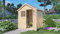 Alpholz Gerätehaus Osterbek aus Fichten-Holz, Gartenhaus mit 14mm Wandstärke, Holzhaus, Geräteschuppen Größe: 202 x 191 cm, Satteldach