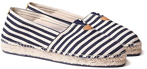 Toni Pons Unisex-Espadrille aus Baumwollstoff - BLANES-DD Marineblau, 40 EU