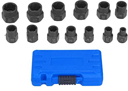 Extractor de Pernos Y Tuercas, Juego de Herramientas Extractoras de Tornillos Fácil de Usar Resistencia Al Impacto para Tornillos Dañados