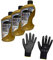 ILODA Schutzhandschuhe + 3x 1Liter MPM 5W-30 Premium Synthetic C3 DPF Motoröl, Motorenöl Spezifikationen ACEA C3, API CF/SN
