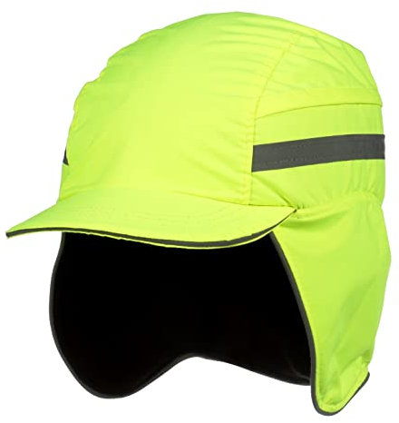 3M™ First Base™ 3 Anstoßkappe 2021209, Winter, fluoreszierende Warnfarbe, Gelb, verkürzter Schirm, 55 mm