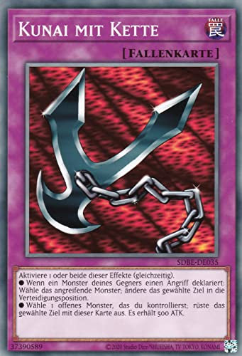 SDBE-DE035 - Kunai mit Kette - Common - Deutsch - 2. Auflage - im Set mit Ultrapro Toploader - Yugioh