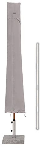 Sekey Housse de Protection Ultra-Résistante pour Parasol Déporté -220cm x 30/50cm - Tissu Oxford 600D Imperméable Anti-UV avec Tige de Montage et Aérations
