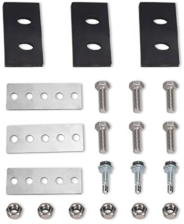 KitchenKipper 3 Stück Universal-Schneefräse Laufrad Modifikation Kit mit Installations-Hardware 3/8 Zoll 3-Blatt für Modifies 2-stufige Maschine