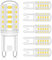 Aopudis G9 LED Halogen leuchtmittel, Halogen Steckbirnen G9 LED Lamp, Cold White 6000 K, 3 W Equivalent to 30 W - 40 W Halogen leuchtmittel, 330 Lumens, No Flickering, Not Dimmable, Set of 6