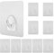 10 Pcs Selbstklebende Haken Transparent Groß, Wasserdichte Kunststoff klebehaken Extra Strong 10kg, Handtuchhaken Ohne Bohren Küchenhaken, Wandhaken zum Aufhängen für Küche Bad Wand Büro, 8x6cm