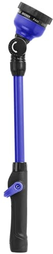 STYDDI Lightweight Watering Wand, 9-Pattern 18 Garden Watering Wand with Pivoting Head and Thumb Control, 18-inch Garden Hose Watering Lance for Container Gardens and Raised Beds, Blue