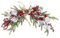 SHACOS Weihnachskranz Deko Tischdeko 60cm Weihnachten Kranz Deko mit Tannenzapfen Weihnachtsgirlande Rote Beerenzweige Türkranz, Wandkranz Weihnachten Deko für Türe, Bäumen, Wänden, Fenstern