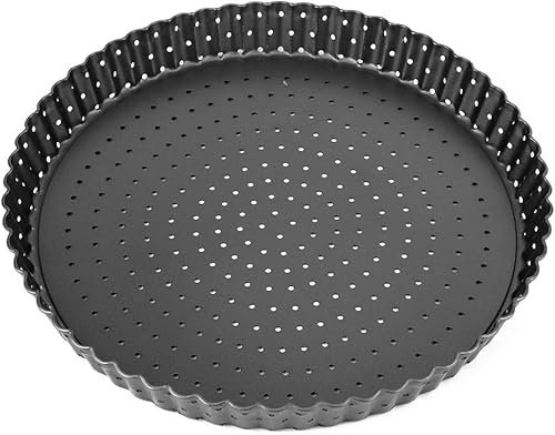The Perforated Pie Pan Golden Pie Tart Quiche and Flan Crusts Guaranteed with This Deep Dish Pie Plate Designed with Holes for Baking 9' Type/1/126 (Color : One Color, Size : 9')