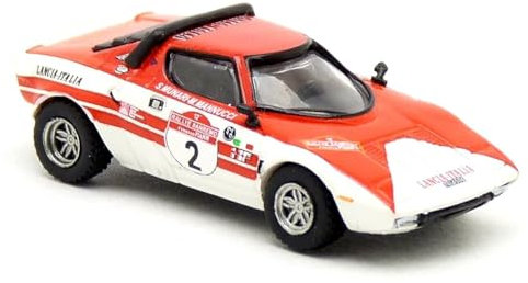 BREKINA 1/87 LANCIA STRATOS HF 1974 SANREMORARY #2 BREKINA Lancia Stratos HF Rally San Remo Mini Car HO Scale