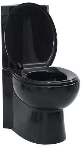 ShGaxin Keramik WC Toilette Ecke Schwarz