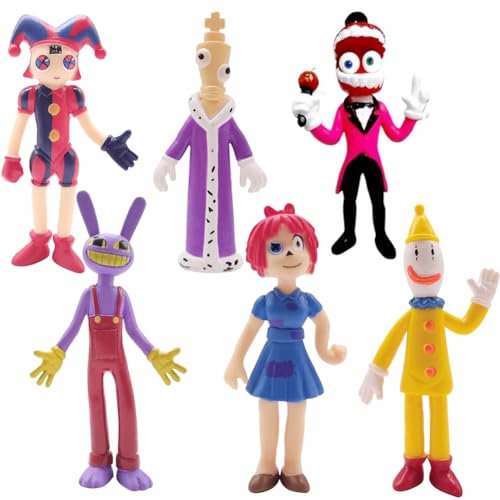 RFJYGWQM Cake Toppers 6 Pcs Circus Figures, Circus Troup Figurine Set, Action Figures Cake Toppers, Toys Gift for Children Party Gift