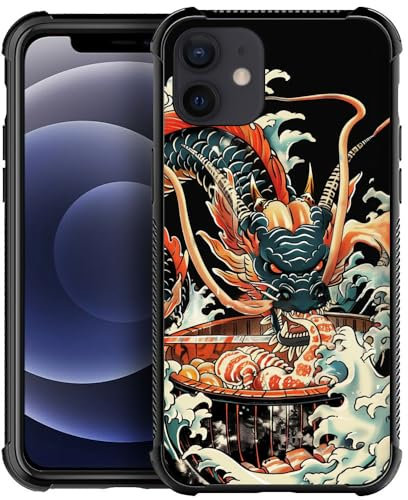 DJSOK Case Compatible with iPhone 11,H Dragon Sushi with Four Corners Shockproof Protection Soft TPU Bumper and Hard PC Pattern Back Case for iPhone 11