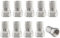 NIYATA 10Pcs Connecteur F, Adaptateur Antenne TV, 7MM Type Coaxial, Prise F, Prise TV, Pour Câble d'Antenne (Métrique)