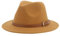 FULUJIDI Fedora Trilby Filzhut Hut Hüte Für Frauen Fedoras Hut Filz Kappen Kleine Gürtel Hochzeit 52-54Cm (Kinder) Khaki02