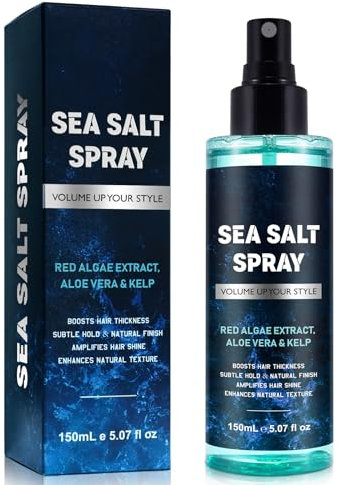 Sea Salt Spray, Salt Water Spray - Salzspray für Haare - Seasaltspray Männer - Meersalz Haarspray für Volumen 150ML