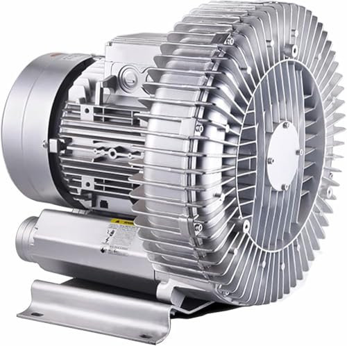 Aquarium Blower,220V Electric Air Pump,Centrifugal Industrial Vortex Fan,Low Noise/High Air Volume,for Aquarium Koi Fish Hydroponics Pond Septic Tank Aerators(Size:370W)