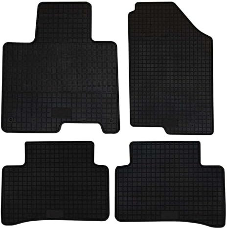 PETEX Passform Gummimatte für Kia Sportage ab 01/2022, 4-teiliges Set, PKW Auto Fußmatte, schwarz, robust, wetterfest