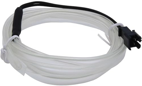 RECAMBO EL-Ambientebeleuchtung | 12 V | 1 m | Ice-Blau | Flexible Lichtleiste für dekorative Akzente im Fahrzeuginnenraum | Inverter enthalten | Kürzbar | Aufgeschoben/geklemmt