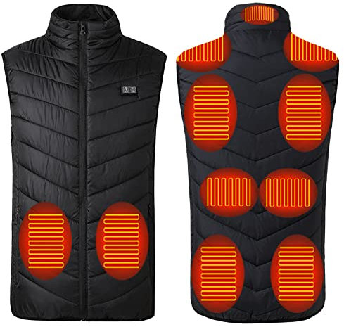 HELLORSOON Batterie Pour Veste Chauffante,Manteau Chaud Hiver Femme Gilet Chauffant Femme Avec Batterie Incluse Doudoune Chauffante Homme Avec Batterie Blouson Hiver Homme Chaud Vetement Chauffant