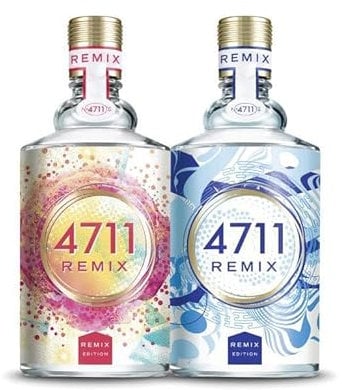4711® Remix Cologne Orangenblüte & Limette - Festival Vibes & Sparkling Island | Eau de Cologne | 2 x 100ml Natural Spray Vaporisateur