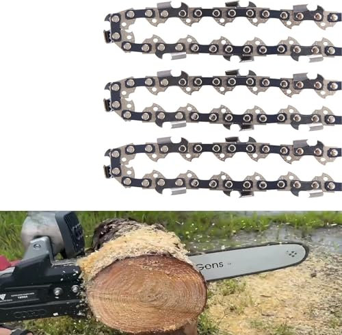 3-Pack 20 Inch Chainsaw Chain 325 Pitch .058 Gauge 76 Drive Links Compatible with Blue Max 53543, 52209, 8901, 8902, Oregon 21LPX076G, Stihl and More