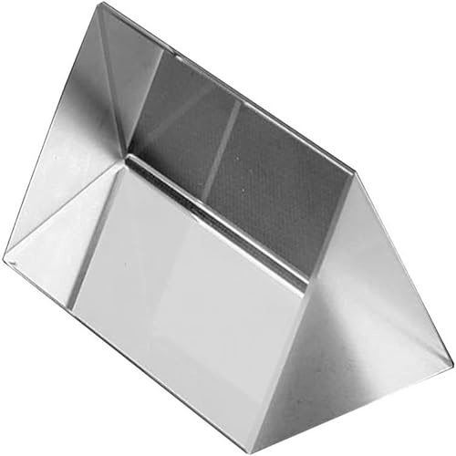 Gammaeon Optisches Kristallglas Dreiecksprisma für Lichtspektrum, 5 cm