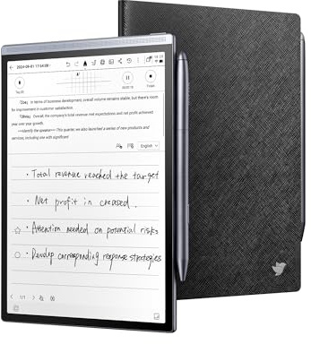 iFLYTEK AINOTE Air 2 Bundle Étui folio avec stylet pour tablette de prise de notes et tablettes en papier à l'écriture, bloc-notes numérique avec stylo, transcription vocale vers texte, support