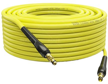 MATXREE 10m Hochdruckreiniger Ersatzschlauch für Kärcher K Serie Hochdruckreiniger K2 K3 K4 K5 K6 K7 Click Plug Quick Connector 180 bar Gelb