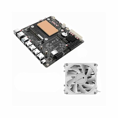PcZinophyte 6-Bay N355 NAS Motherboard 4x i226-V 2.5G LANs 2*NVMe 6*SATA3.0 DDR5 Mini ITX Mainboard PCIex1 Type-C