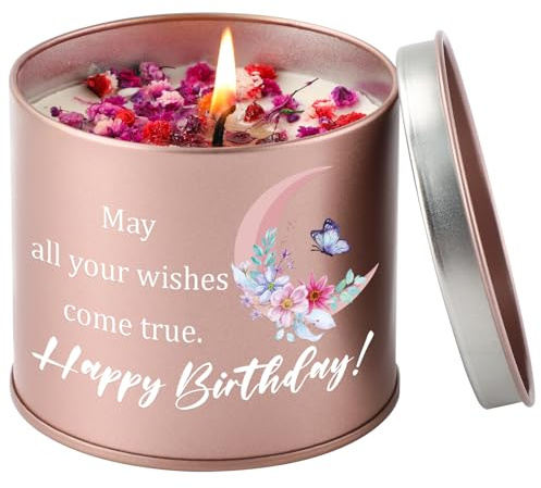 PRSTENLY Birthday Gifts for Women, Happy Birthday 9oz Scented Candle Gifts | Birthday Gifts for Mum Her Best Friend Sister Grandma Girls On Birthday, Women Happy Birthday Gift