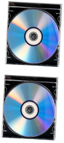 Toddmomy 2sets Dischi Dvd Vergini Supporti Multimediali Registrabili Dvd Scrivibili Con Custodia Jewel Box Per Film File Musicali e Registrazione Video