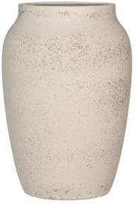 Oasis of Life Hera Pot de fleurs extra large, aspect pierre, élégant, pour l'intérieur et l'extérieur, convient aux palmiers et aux grandes plantes, taille L, 51 x 74 cm (diamètre x hauteur), aspect