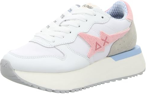 SUN68 Z36222-0104 White PINK Sneaker Big Stargirl Spongee weiß weiß
