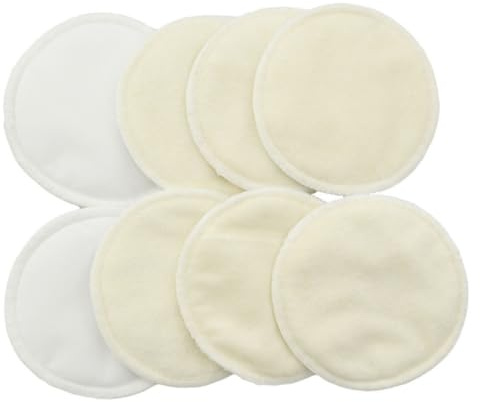 Generico Coppette Assorbilatte Lavabili in Bamboo Riutilizzabili 8 Protezione Tpu e Microfibra Morbida per Mamme Allattano