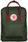 Fjallraven Unisex Backpack Kanken, Forest Green/Ox Red, 38 x 27 x 13 cm, 16 L