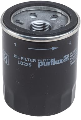 PURFLUX Ölfilter Motorölfilter Anschraubfilter LS225 Kompatibel mit HYUNDAI i10 PA, MAZDA 3 BK, OPEL Corsa B Schrägheck S93
