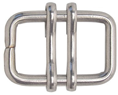 VOSS.farming 10x Band-Verbinder bis 13mm NIRO-Edelstahl ohne Nase - Weidezaunverbinder Elektrozaunverbinder Weidezaunband Verbindung Schlaufe