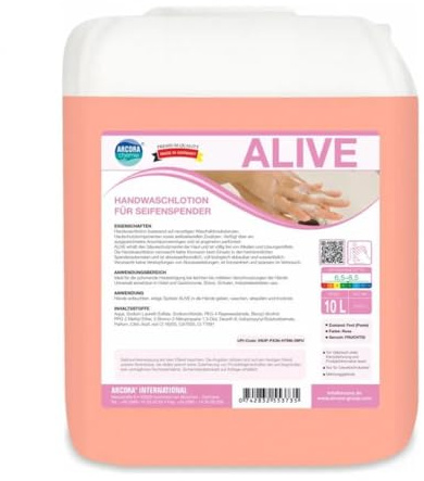ARCORA | ALIVE | HANDWASCHLOTION FÜR SEIFENSPENDER | 10 LITER