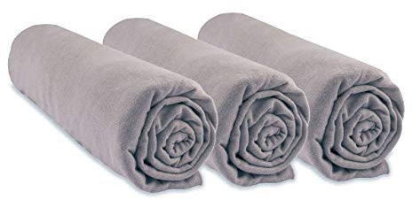 3 Spannbettlaken für Babys, Bio-Baumwolle, 70 x 140 cm, Haselnuss