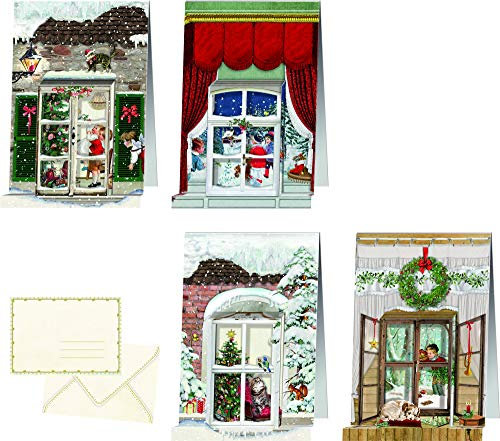 Mini-Adventskalender - Nostalgische Weihnachtsfenster