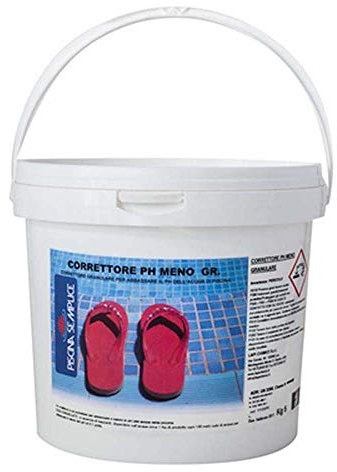 Piscina Semplice, Correttore di PH Meno Minus Granulare. per Ridurre Valori di PH Troppo Alti, Formato Secchio da 8 Kg