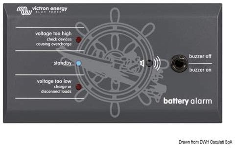 Victron Schalttafel Batteriealarm