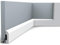 Cimaise multifonctionnelle au sommet arrondi SX182 - L200 x H5 x L1,3 cm - ORAC DECOR