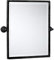 Schwarzer Metallrahmen Pivot Rechteck Badezimmerspiegel Neigbar Abgeschrägte Vanity Spiegel für Wand 23'' x 24'' Zoll…