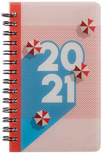 rido/idé 7011104011 Taschenkalender Modell Timing 3, 2 Seiten = 1 Woche, 76 x 127 mm, PP-Einband Graphic, Kalendarium 2021