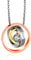 Kim Johanson Edelstahl Damen Halskette *Tricolor* in Silber, Gold & Roségold | Geschenk für die Liebe oder Mama | Kristall | verstellbare Kette inkl. Schmuckbeutel (1 - Ich liebe dich mein Schatz)
